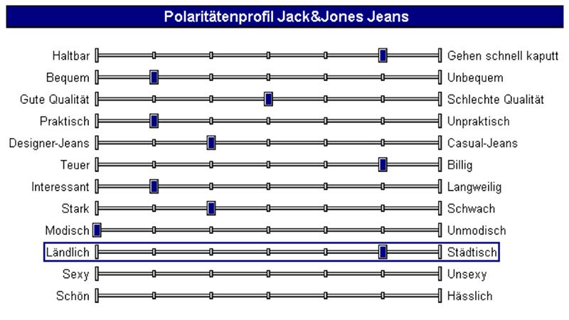 Polaritätenprofil - eine Form von Ratingskalen